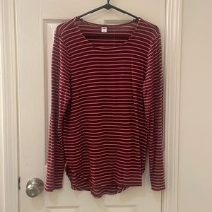 Old Navy long sleeve women’s striped shirt
